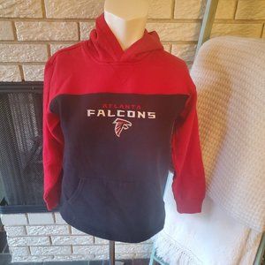 NFL Atlanta Falcons Kids Embroidered Hoodie sz M 10-12 NEW